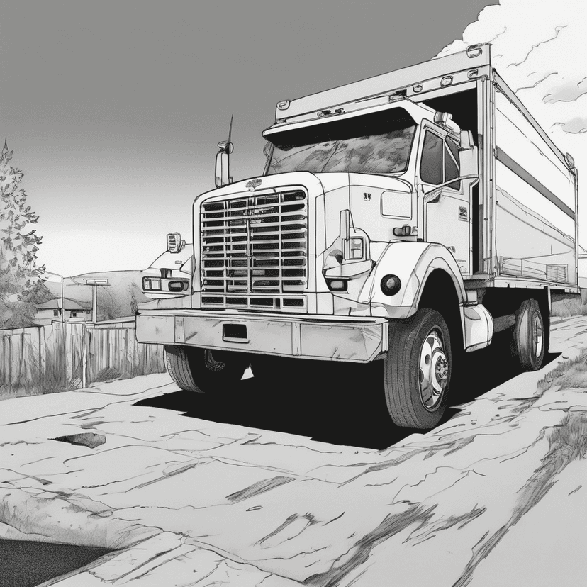 Campus Safety truck parked. Incident report left on passenger seat.