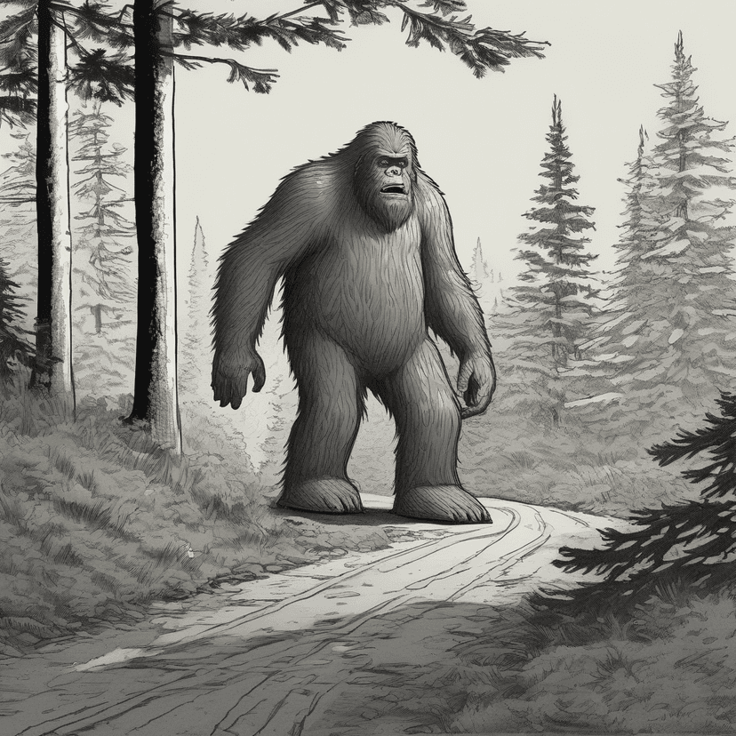 Tethered cone stays put. Sasquatch stuck.